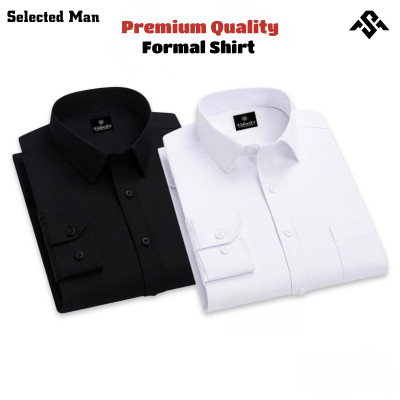 2 Pics Top Quality Cotton Fabrics Formal Shirt
