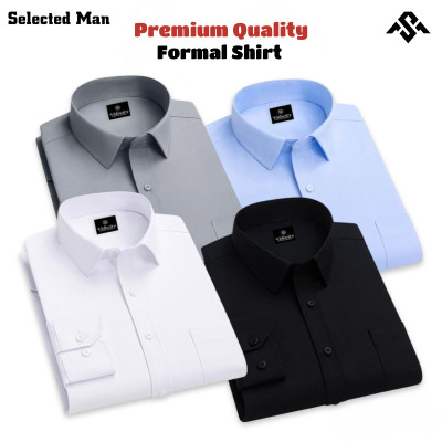 4 Pics Top Quality Cotton Fabrics Formal Shirt