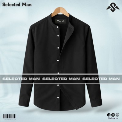 Premium Quality Band Collar Shirt