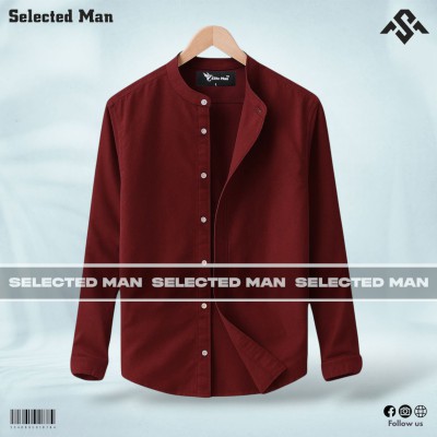 Premium Quality Band Collar Shirt