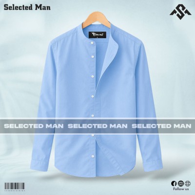Premium Quality Band Collar Shirt