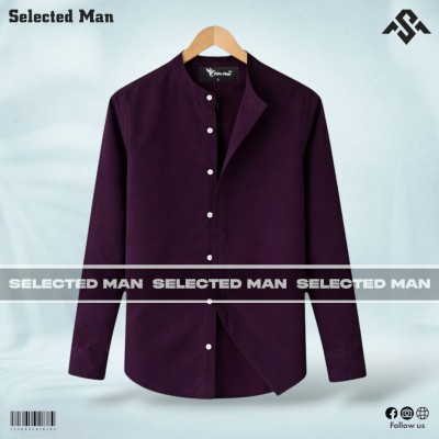 Premium Quality Band Collar Shirt