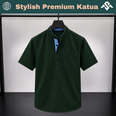 Herringbone Fabrics Half Sleeve Katua