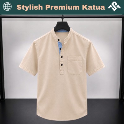 Herringbone Fabrics Half Sleeve Katua
